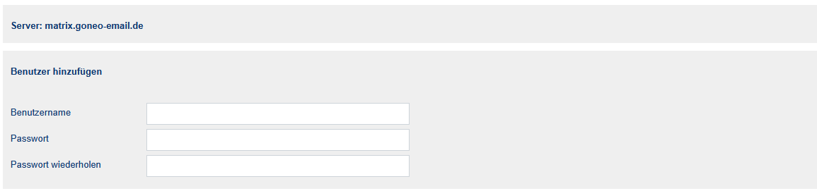 Teile den Userinnen und Usern ihren Chat-Namen und das vorläufige Passwort mit. Dieses können sie im Matrix-Client selbst ändern.